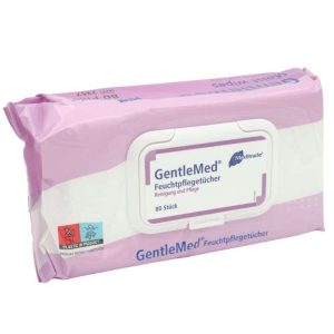 Gentle Med® Feuchtpflegetücher - Zellstoff, weiß (80 Stk.)
