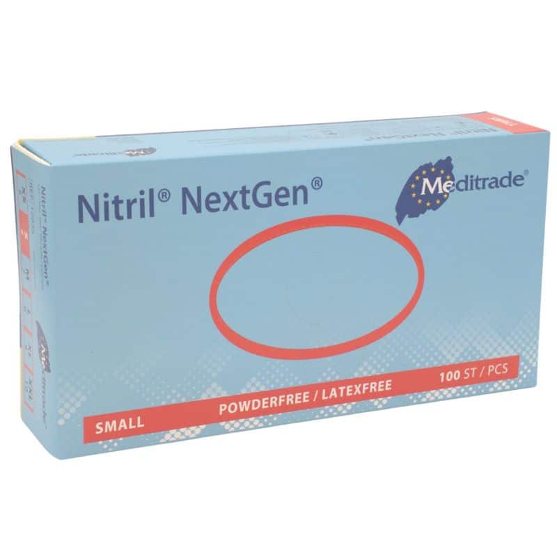 Meditrade Nitril® NextGen Nitrilhandschuhe - hellblau, Größe S (100 Stk.) – Bild 2
